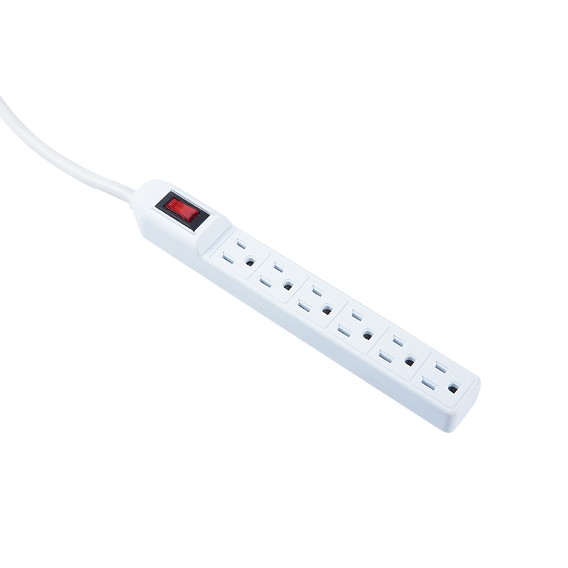 6 outlet slim line power strip With surge protector American Power Strip MD-806A
