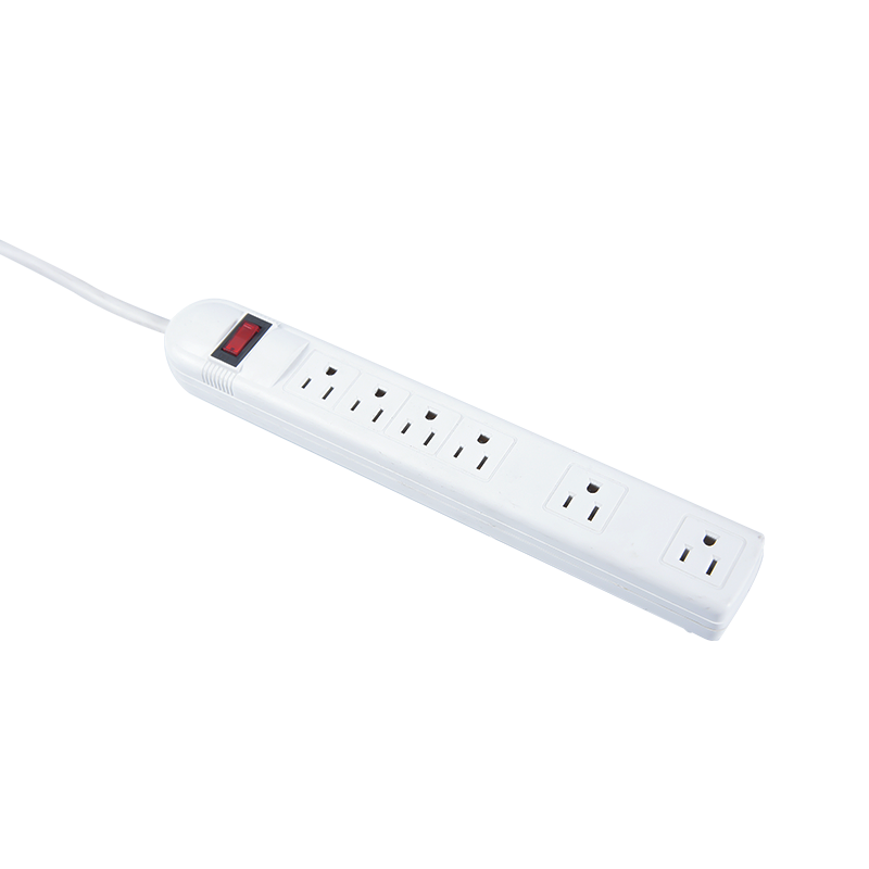 6 outlet power strip with surge Protector, 6 Outlets, American Power Strip MD-806E