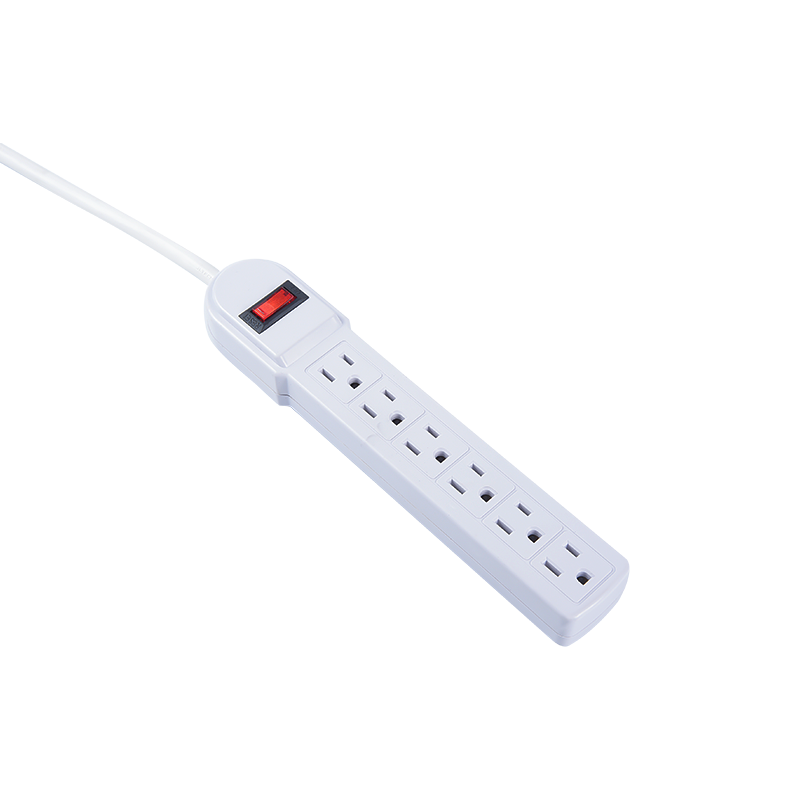 6 Outlet Power Strip with Surge Protector American Power Strip MD-806K