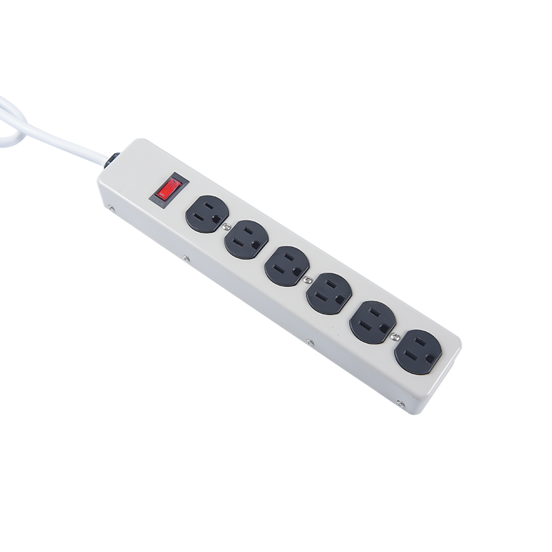 Heavy Duty Metal Power Strip With 6 outlet, Extension Cord With surge Protector  American Power Strip MD-806T , MD-806TS