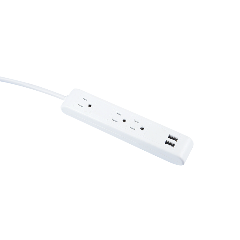 3 outlet Power Strip with 2 USB   American Power Strip MD-803U